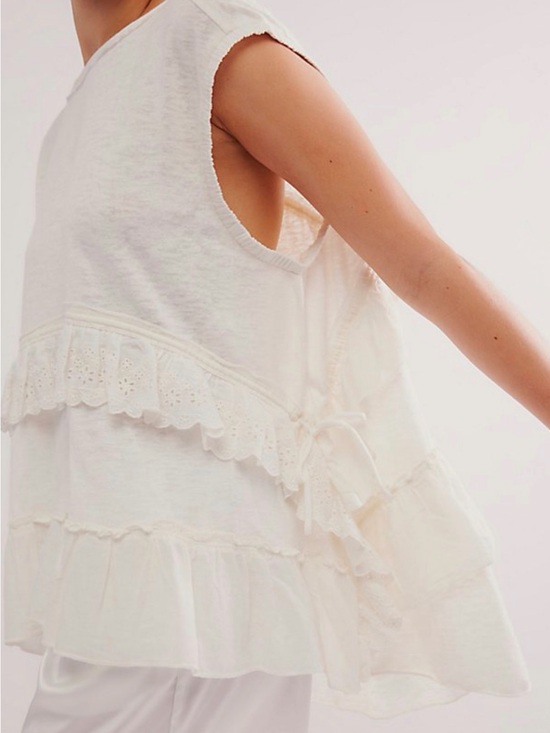 Free People Tops - Free People Claire White Top